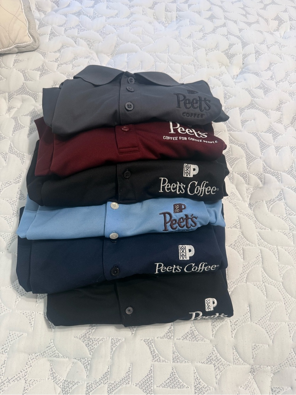 Men's Polo Shirt - Black, Burgundy, Light Blue, Navy, Charcoal